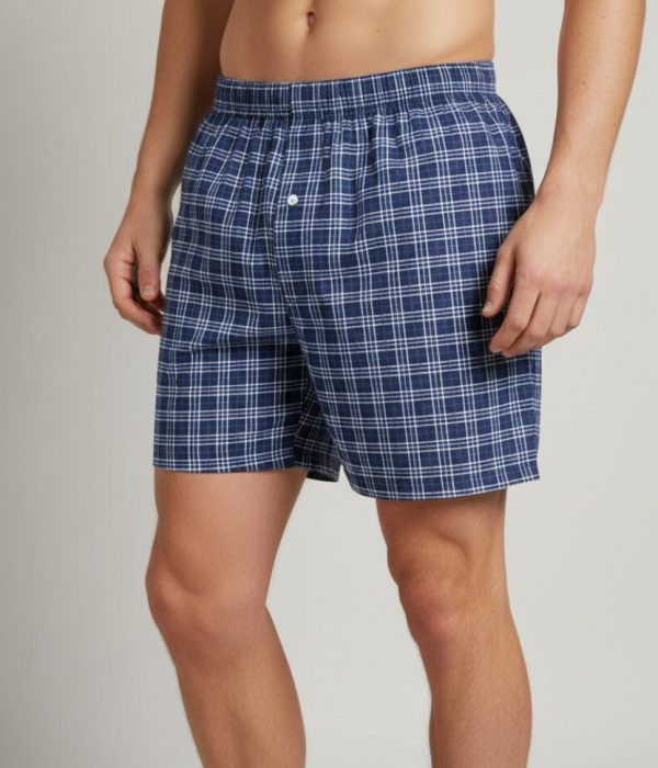 Boxers Xadrez de Malha Homem